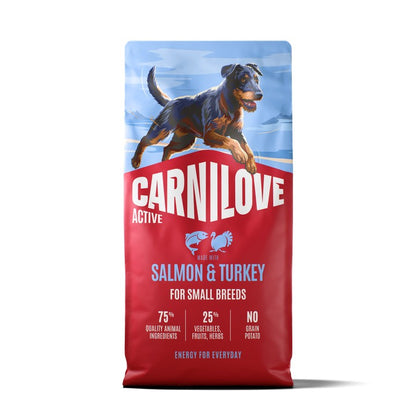 CARNILOVE Active, Losos i puretina, za male pasmine