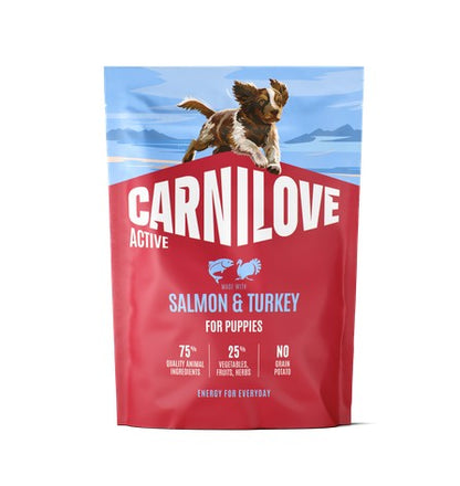 CARNILOVE Active, PUPPY, losos i puretina