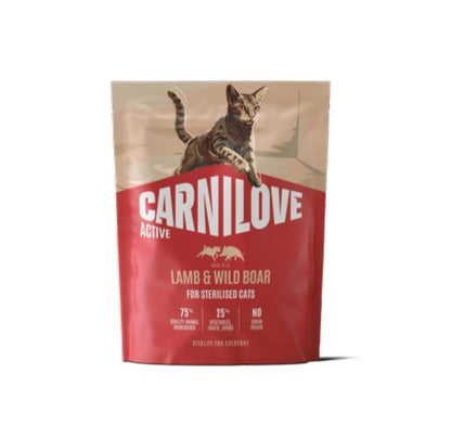 CARNILOVE Active, janjetina i vepar, za sterilizirane mačke