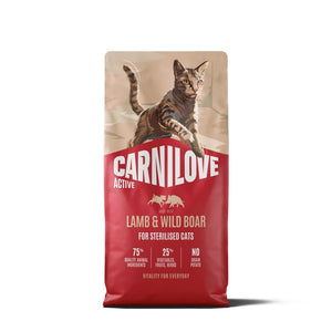 CARNILOVE Active, janjetina i vepar, za sterilizirane mačke