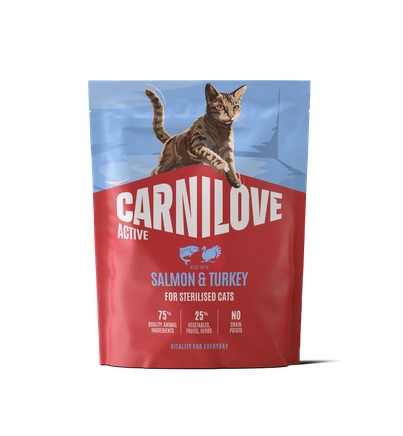 CARNILOVE Active Losos i puretina, za sterilizirane mačke