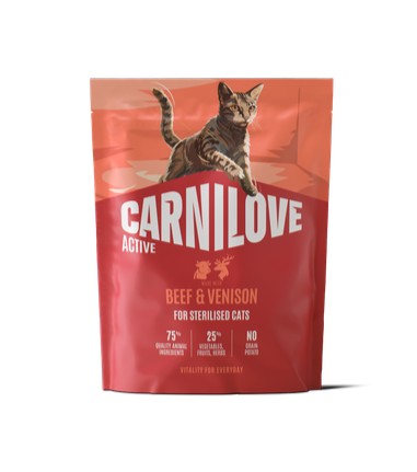 CARNILOVE Active Govedina i srnetina, za sterilizirane mačke