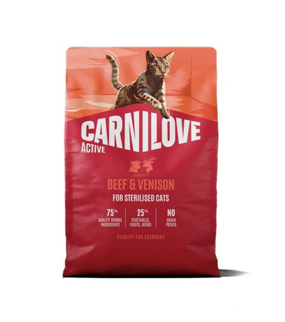 CARNILOVE Active Govedina i srnetina, za sterilizirane mačke