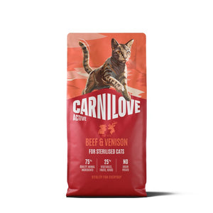 CARNILOVE Active Govedina i srnetina, za sterilizirane mačke