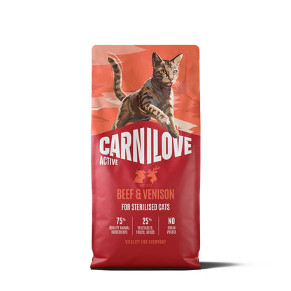 CARNILOVE Active Govedina i srnetina, za sterilizirane mačke