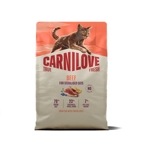 CARNILOVE TrueFresh, govedina, za sterilizirane mačke, 2kg