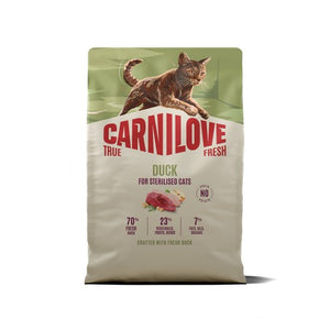 CARNILOVE TrueFresh, pačetina, za sterilizirane mačke, 2kg