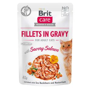 BRIT CARE Fileti lososa u umaku, za mačke, 85g