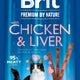 BRIT Premium by Nature Cat, mesni štapići piletina, bogato jetrom, 3x5g