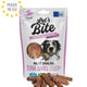 LET's Bite Meat Snacks, poslastica za pse, pločice tunjevine, 80g