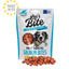 LET's Bite Meat Snacks, poslastica za pse, komadići lososa, 150g