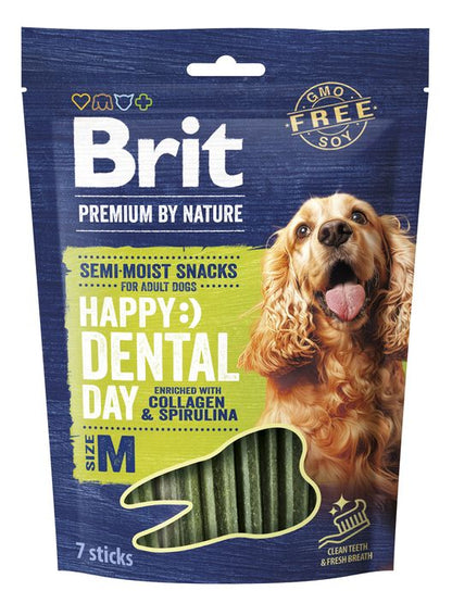 BRIT PREMIUM by Nature Happy Snack Dental, s kolagenom i spirulinom
