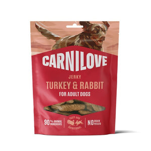 CARNILOVE Jerky poslastica za pse, puretina i kunićevina, 100 g