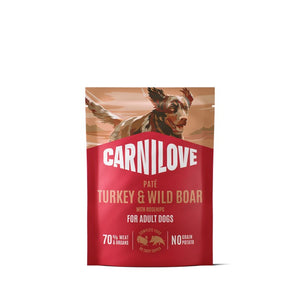 CARNILOVE Pašteta za pse, puretina i veprovina s šipkom, 300g