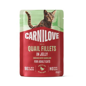 CARNILOVE Prepelica s maslačkom u želeu, 85g