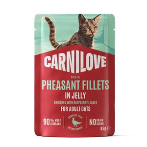 CARNILOVE Fazan s malinom, u želeu, 85g