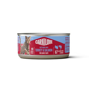 CARNILOVE Pašteta, puretina i losos, 100g
