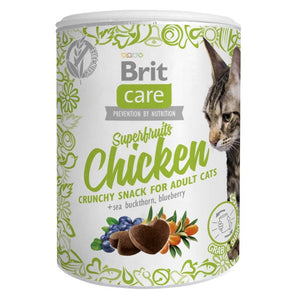 BRIT CARE Superfruits Chicken, hrskava poslastica, piletina, bez žitarica, 100 g