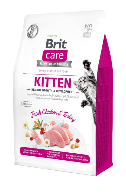 BRIT CARE Cat KITTEN Healthy Growth&Development, bez žitarica
