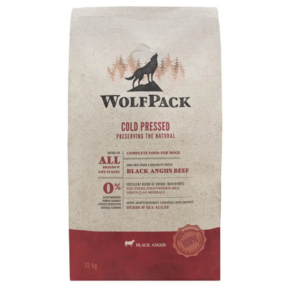 WOLFPACK Black Angus govedina, hladno prešana hrana za pse