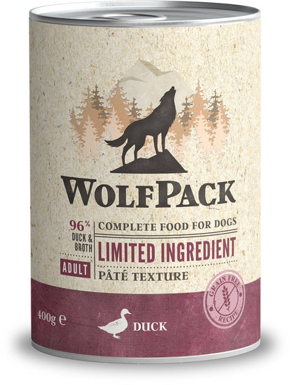 WOLFPACK, Limited Ingredient, pačetina, pašteta, bez žitarica