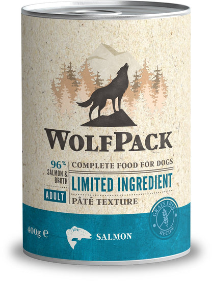 WOLFPACK, Limited Ingredient, losos, pašteta, bez žitarica