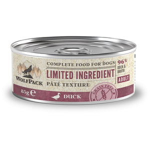 WOLFPACK, Limited Ingredient, pačetina, pašteta, bez žitarica