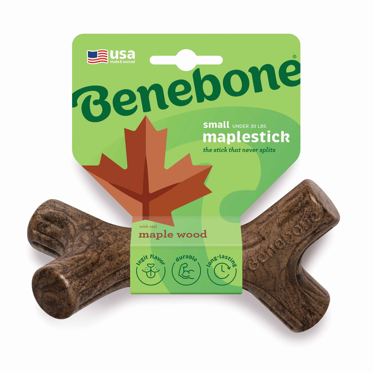 BENEBONE Igracka za pse Maplestick, aroma javora