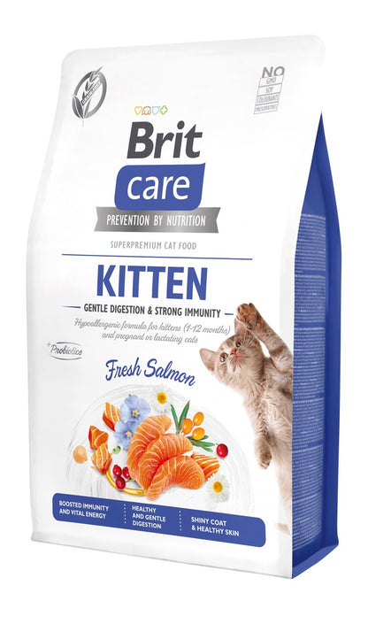 BRIT CARE KITTEN Gentle Digestion & Strong Immunity, losos, bez zitarica