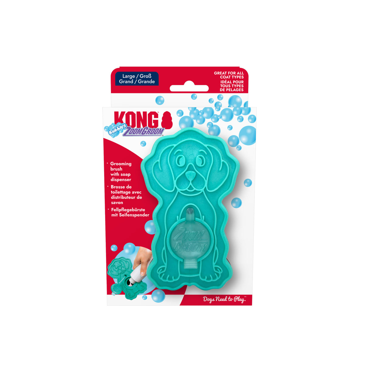 KONG Igracka za macke ZoomGroom Bubbles L