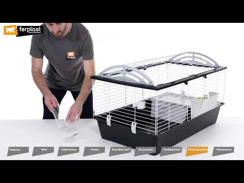 Video koji opisuje proizvod FERPLAST Kavez za glodavce Casita 80, 78x48x50cm, crna ili plava