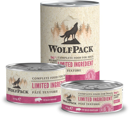 WOLFPACK, Limited Ingredient, veprovina, pasteta, bez zitarica